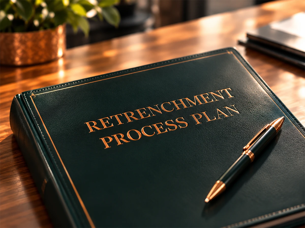 Retrenchment process plan for implementation and final retrenchment procedures